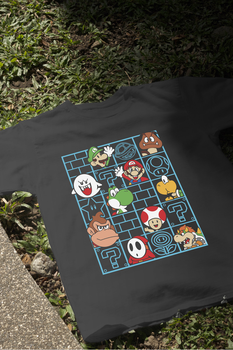 Remera: Mario Bros Friends Memoestampados - Imagen 4
