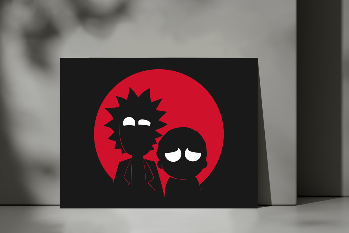 Cuadro 252 Rick Y Morty 3 50x70 Mdf Memoestampados - Imagen 3