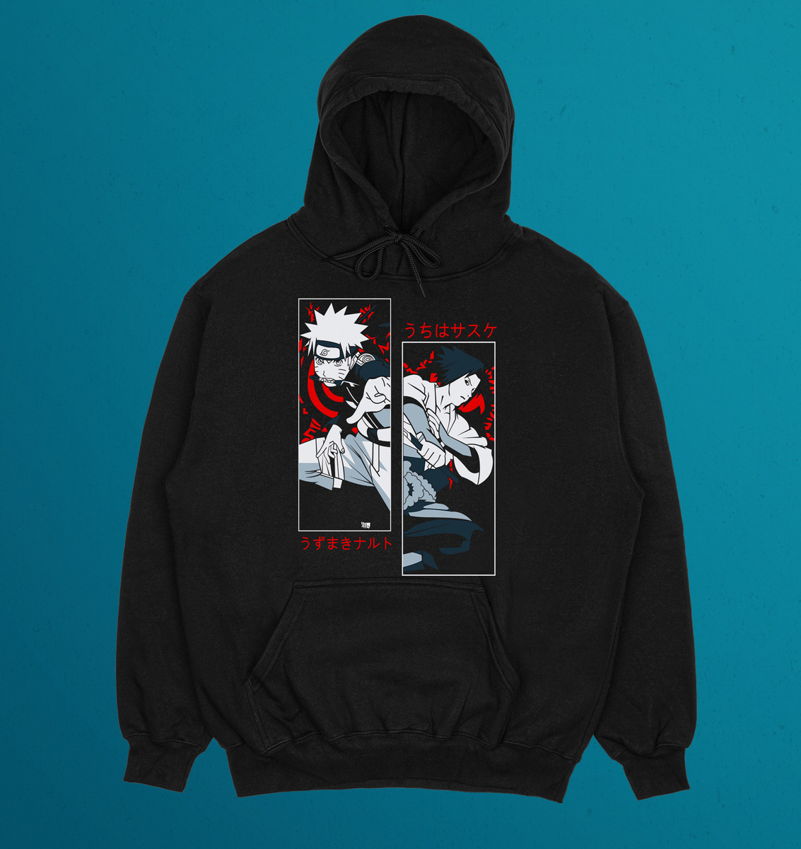 Canguro Naruto Y Uchiha Anime Memoestampados - Imagen 4