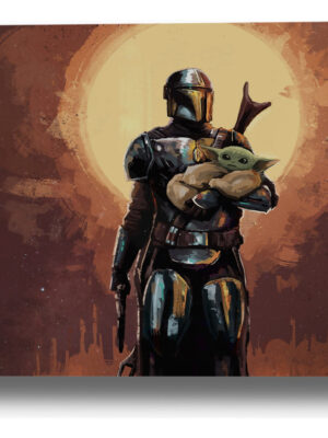 Cuadro 293 Star Wars 7 50x70 Mdf Memoestampados