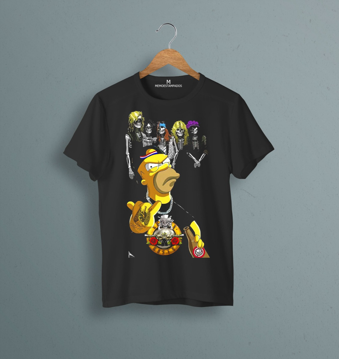 Remera: Homero Rockero Memoestampados - Imagen 5