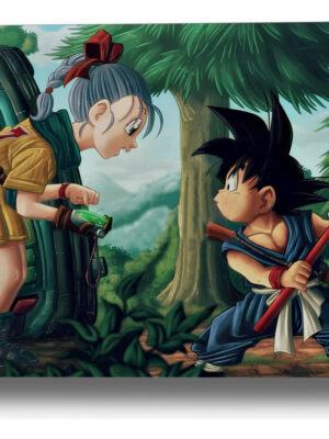 Cuadro 259 Goku Dragon Ball Bulma 50x70 Mdf Memoestampados