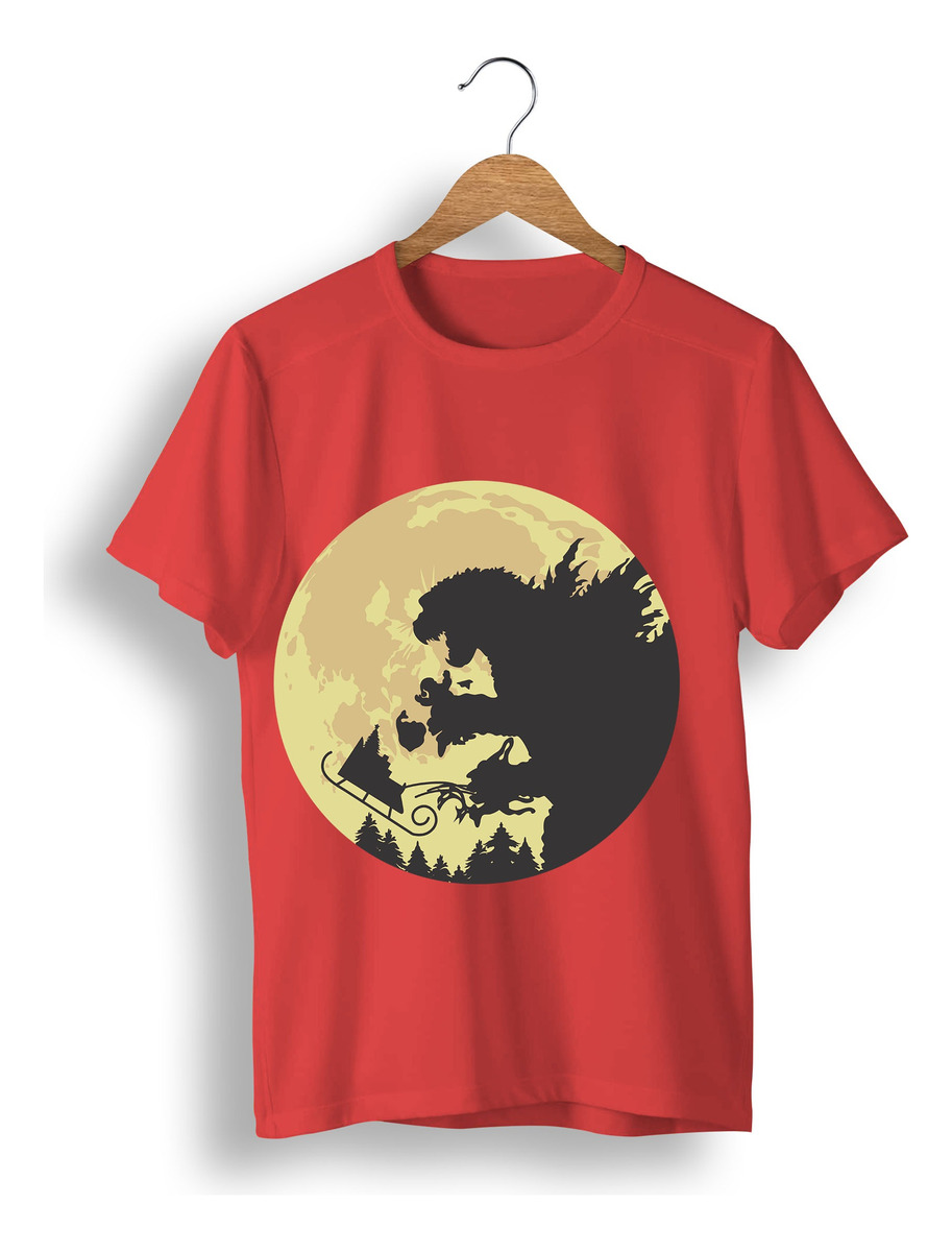 Remera: Godzilla Navidad Silueta Memoestampados - Imagen 8