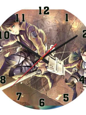 Reloj Mdf 3mm 40 Cm Diametro Ataque De Titanes Attack 9