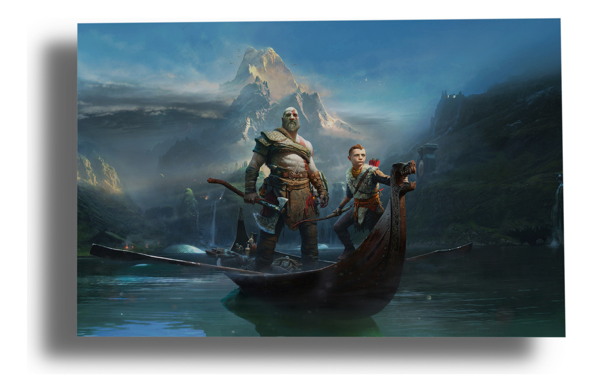 Cuadro God Of War 67 30x40 Mdf Memoestampados