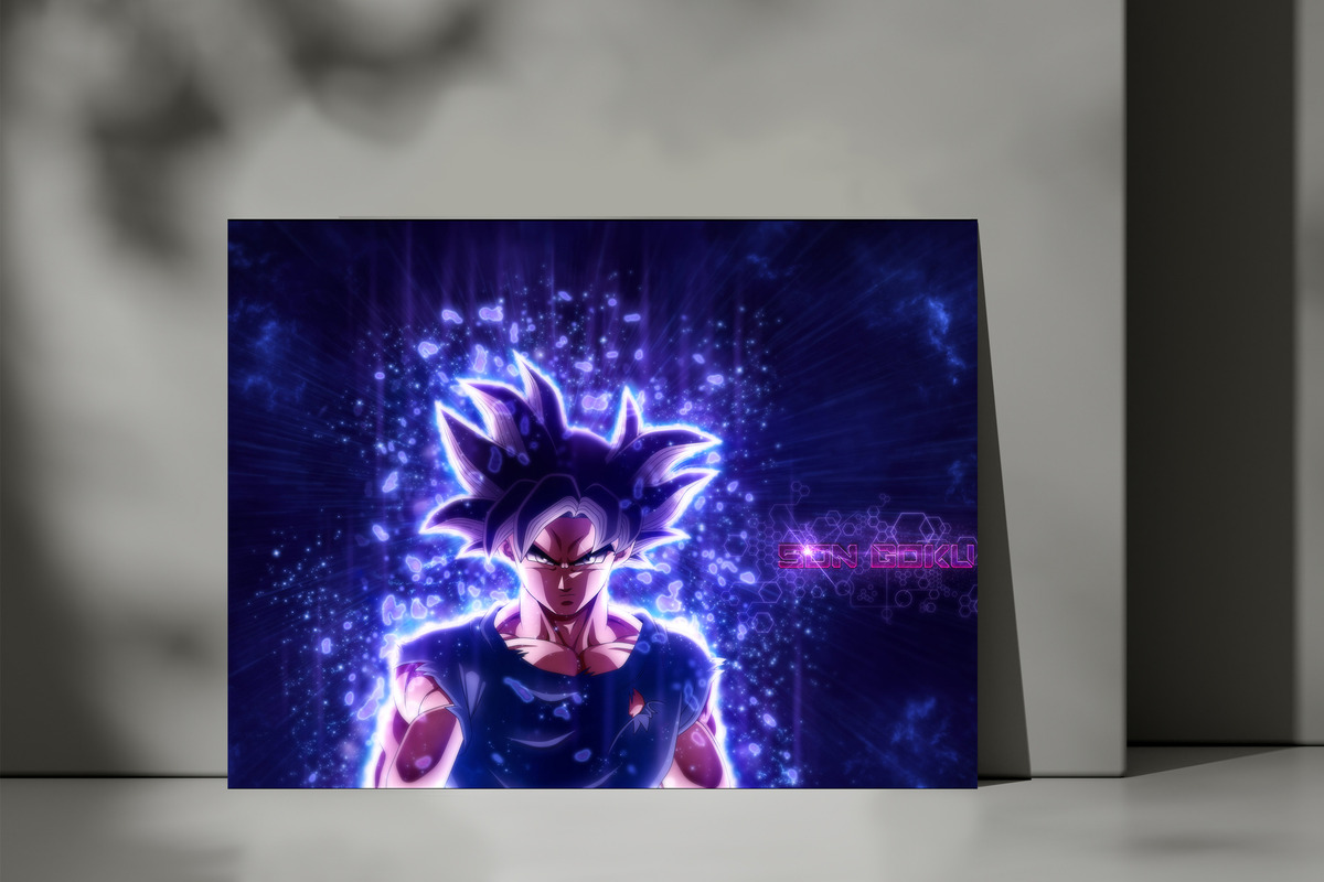 Cuadro 257 Goku Dragon Ball Super 40x53 Mdf Memoestampados - Imagen 3