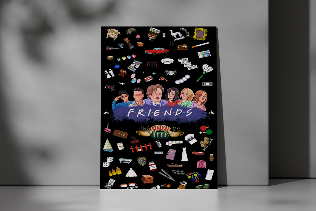 Cuadro Friends 482 70x100 Mdf Memoestampados - Imagen 3