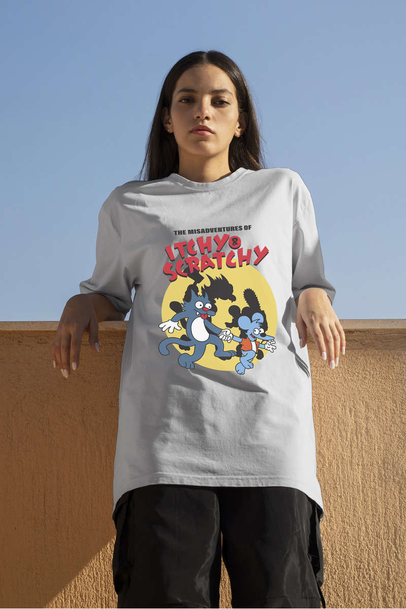 Remera: The Misadventures Of Itchy _ Scratchy Memoestampados - Imagen 17