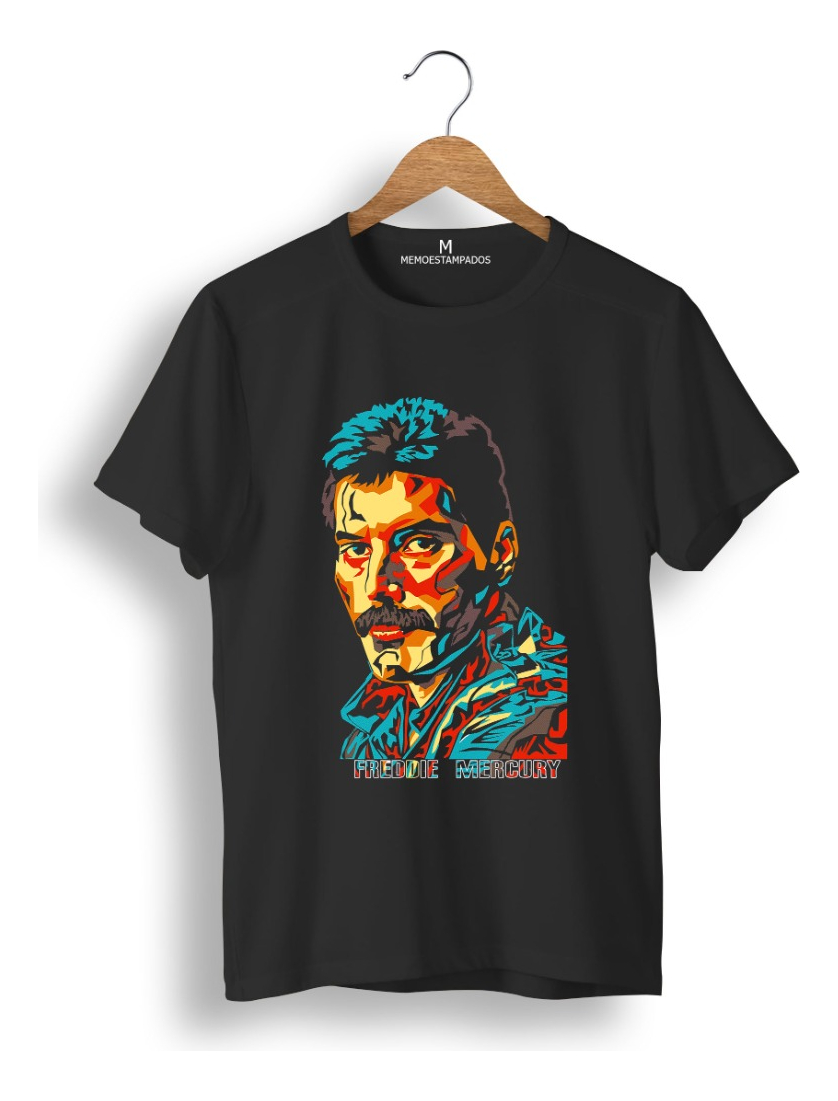 Remera: Freddie Mercury 01 Memoestampados - Imagen 4