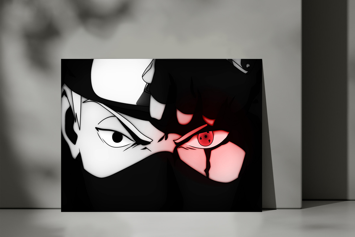 Cuadro Kakashi Hatake 588 50x70 Mdf Memoestampados - Imagen 3