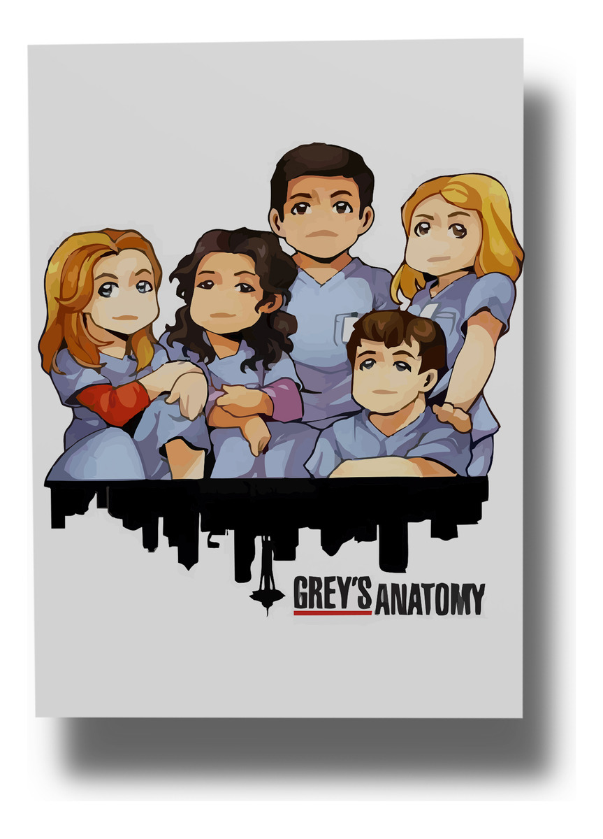 Cuadro Greys Anatomy 504 40x53 Mdf Memoestampados
