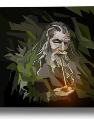 Cuadro Gandalf Señor Anillo 357 50x70 Mdf Memoestampados