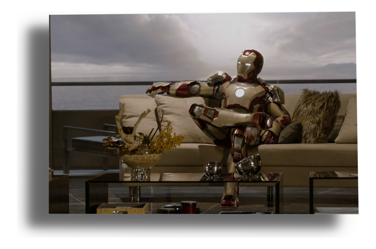 Cuadro Iron Man 378 40x53 Mdf Memoestampados