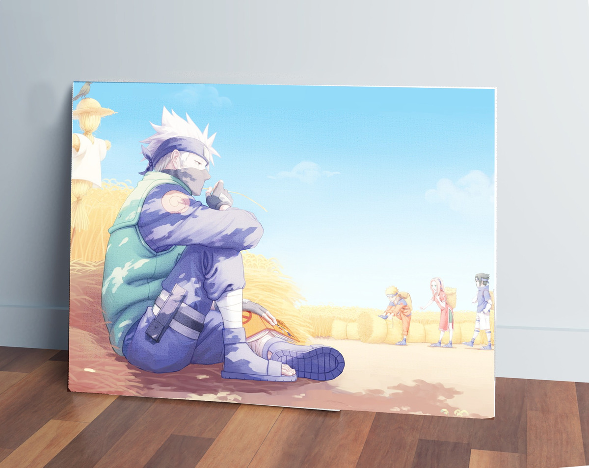 Cuadro Kakashi Naruto Hatake 35 50x70 Mdf Memoestampados