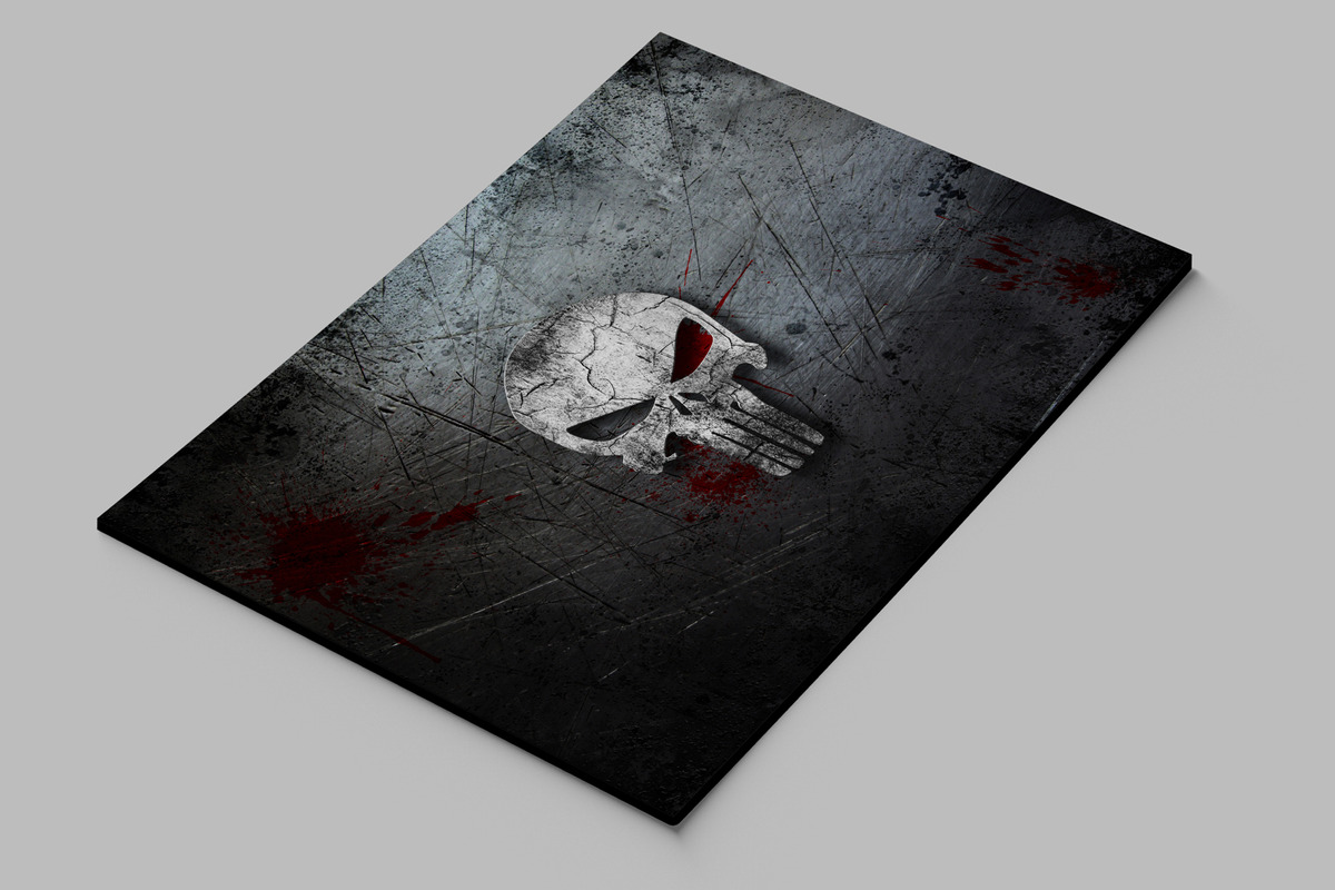 Cuadro Punisher Castigador 608 50x70 Mdf Memoestampados - Imagen 2