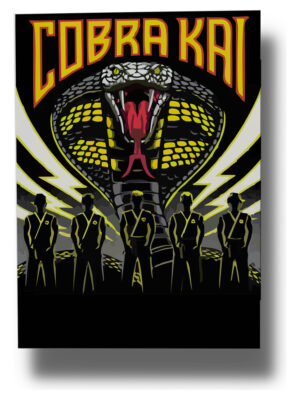 Cuadro Cobra Kai 500 50x70 Mdf Memoestampados