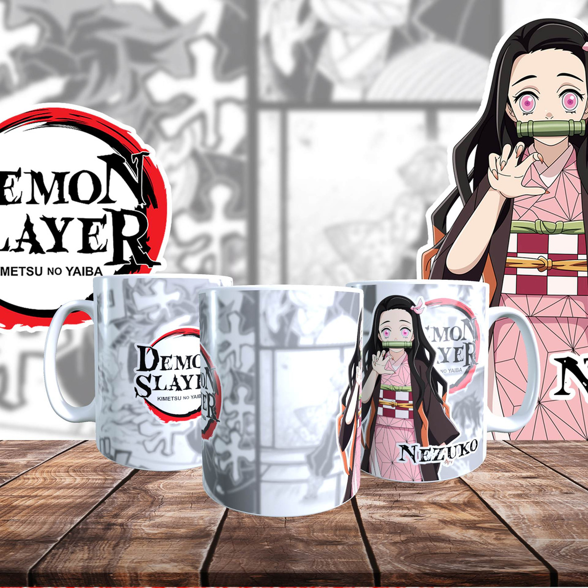 Taza Personalizada Diseño Demon Slayer Nezuko T400 - Imagen 5
