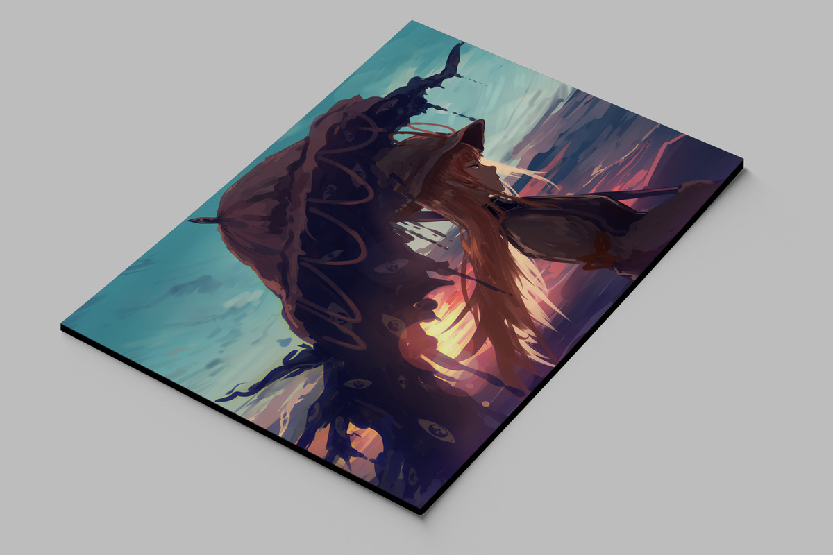 Cuadro 319 Anime Touhou 50x70 Mdf Memoestampados - Imagen 2