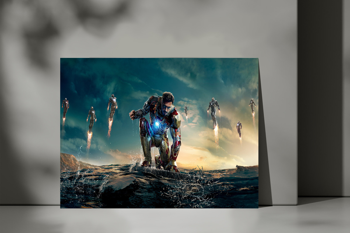 Cuadro Avengers Iron Man 335 50x70 Mdf Memoestampados - Imagen 3