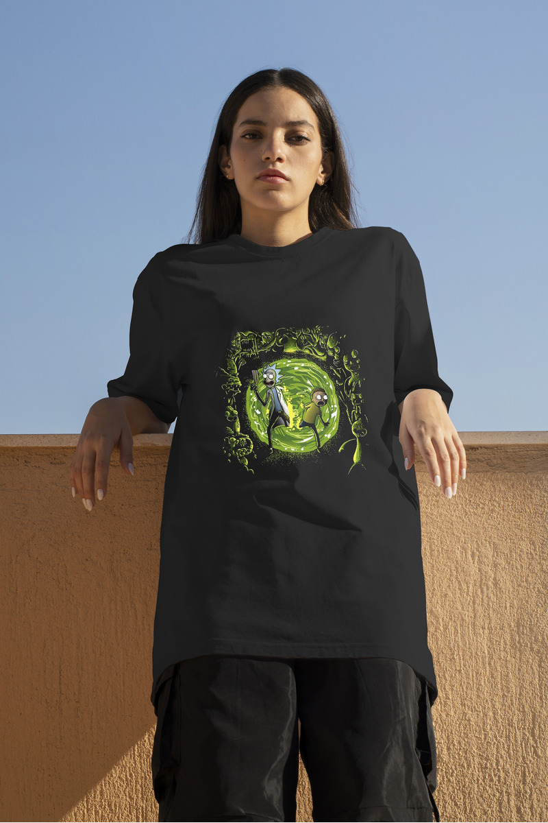 Remera: Rick Y Morti Portal Memoestampados - Imagen 2