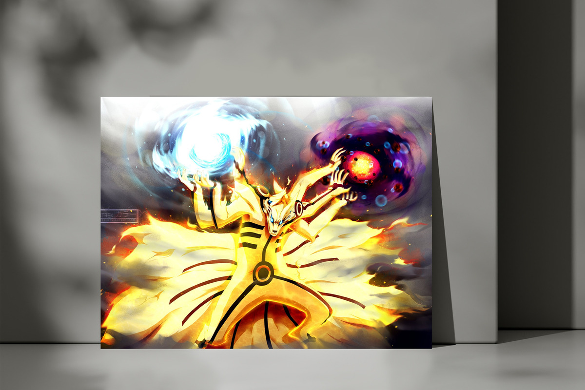Cuadro Naruto, Uzumaki, Kurama 10 70x100 Mdf Memoestampados - Imagen 3