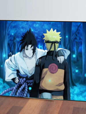 Cuadro Uchiha Sasuke Naruto 53 50x70 Mdf Memoestampados