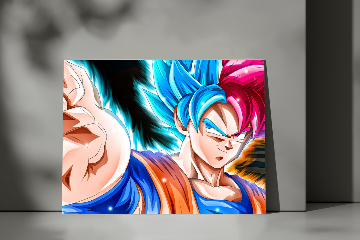 Cuadro Dragon Ball Z Goku 362 70x100 Mdf Memoestampados - Imagen 3