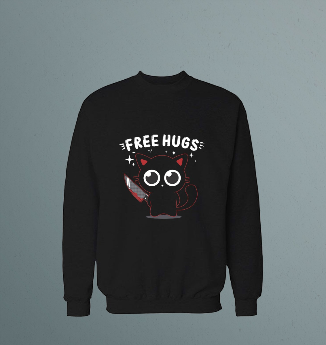 Buzo Free Hugs Cat Memoestampados - Imagen 2