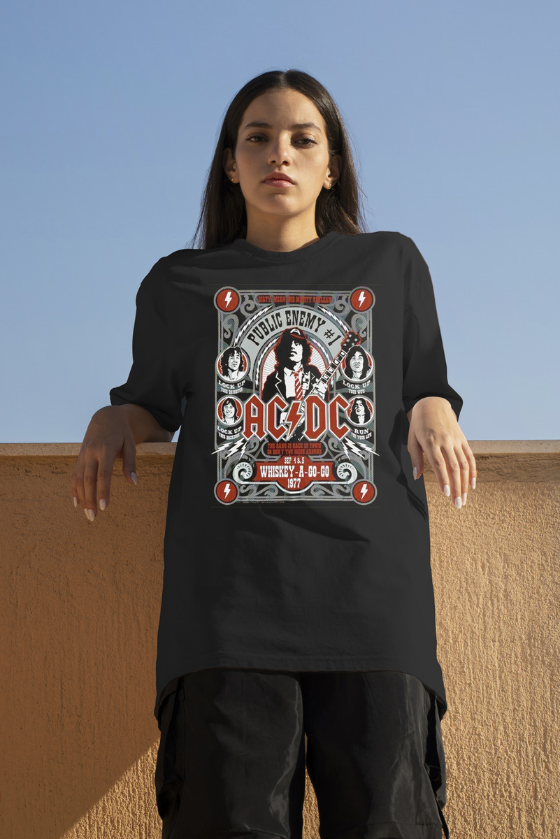 Remera: Acdc The Band Is Back Memoestampados - Imagen 3
