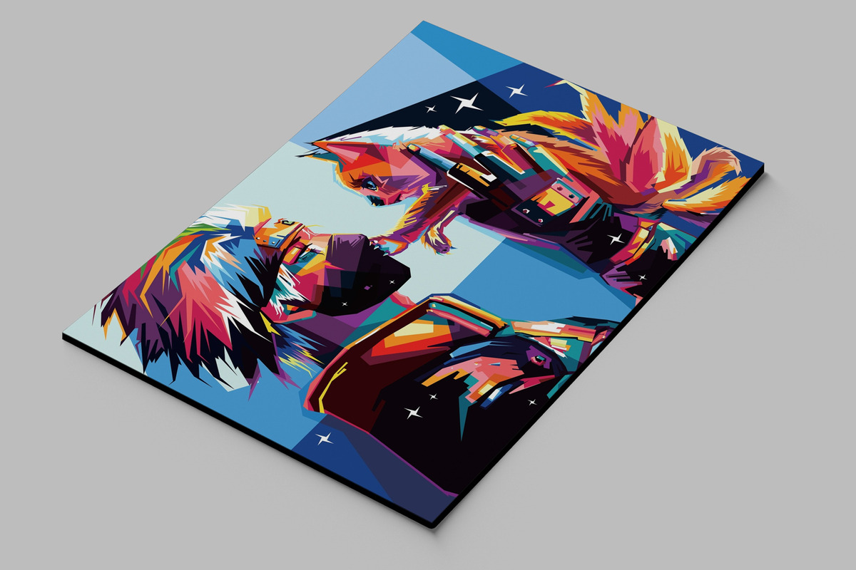 Cuadro Naruto,hatake Kakashi 03 30x40 Mdf Memoestampados - Imagen 2