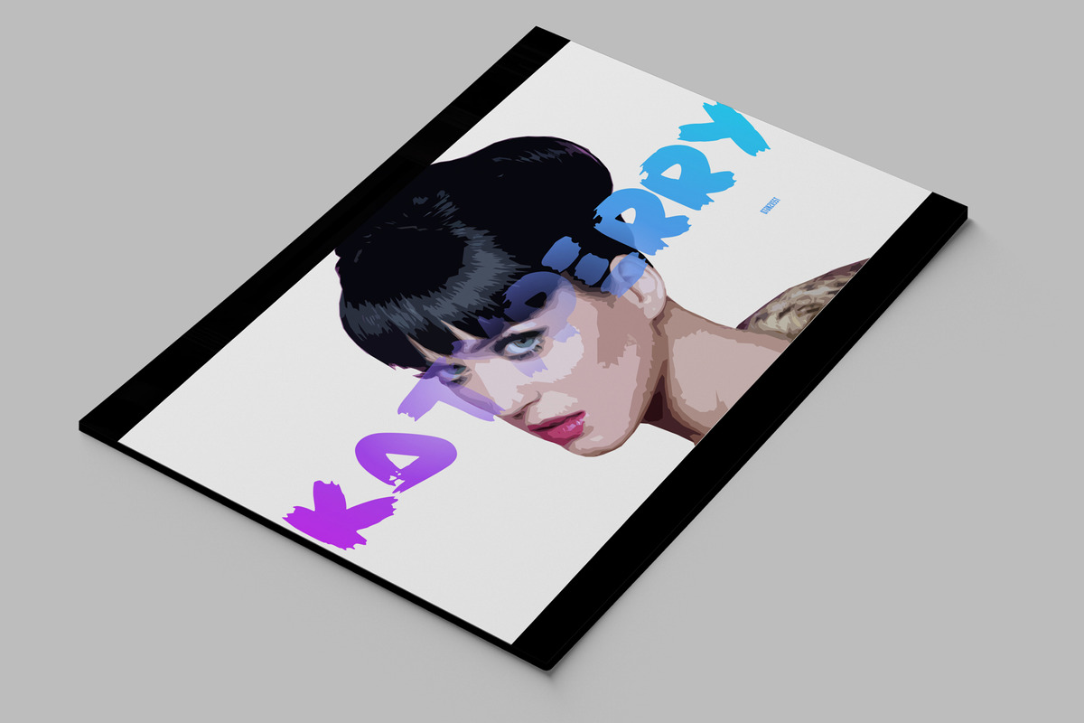 Cuadro 324 Katy Perry 40x53 Mdf Memoestampados - Imagen 2