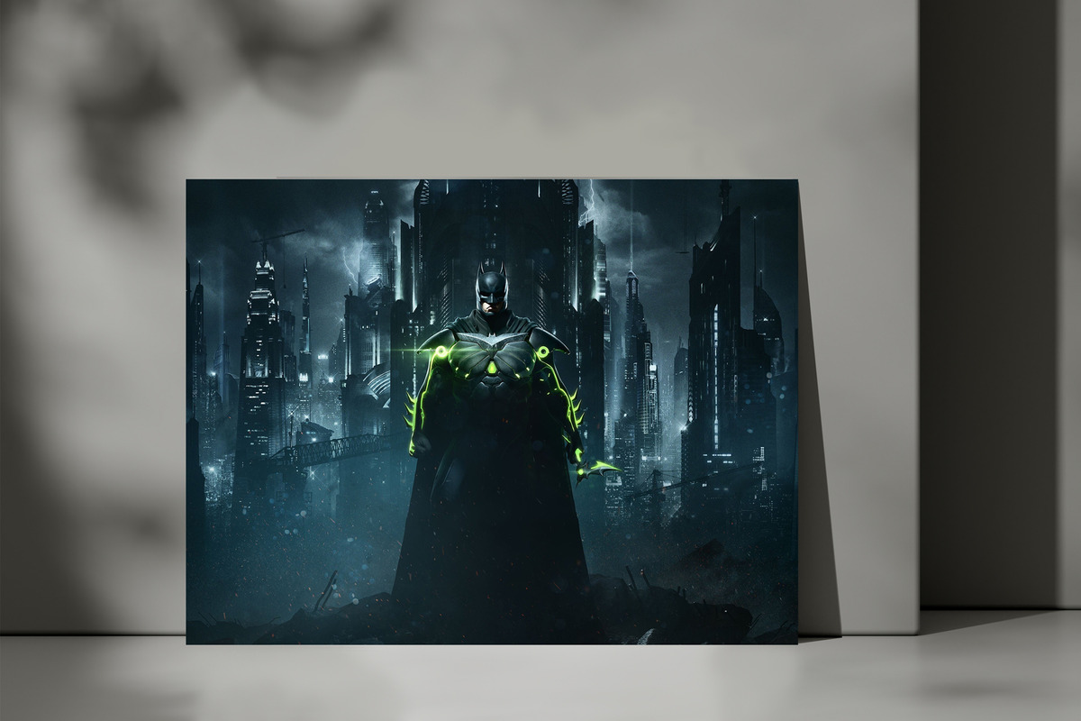 Cuadro Batman 340 50x70 Lienzo Memoestampados - Imagen 3