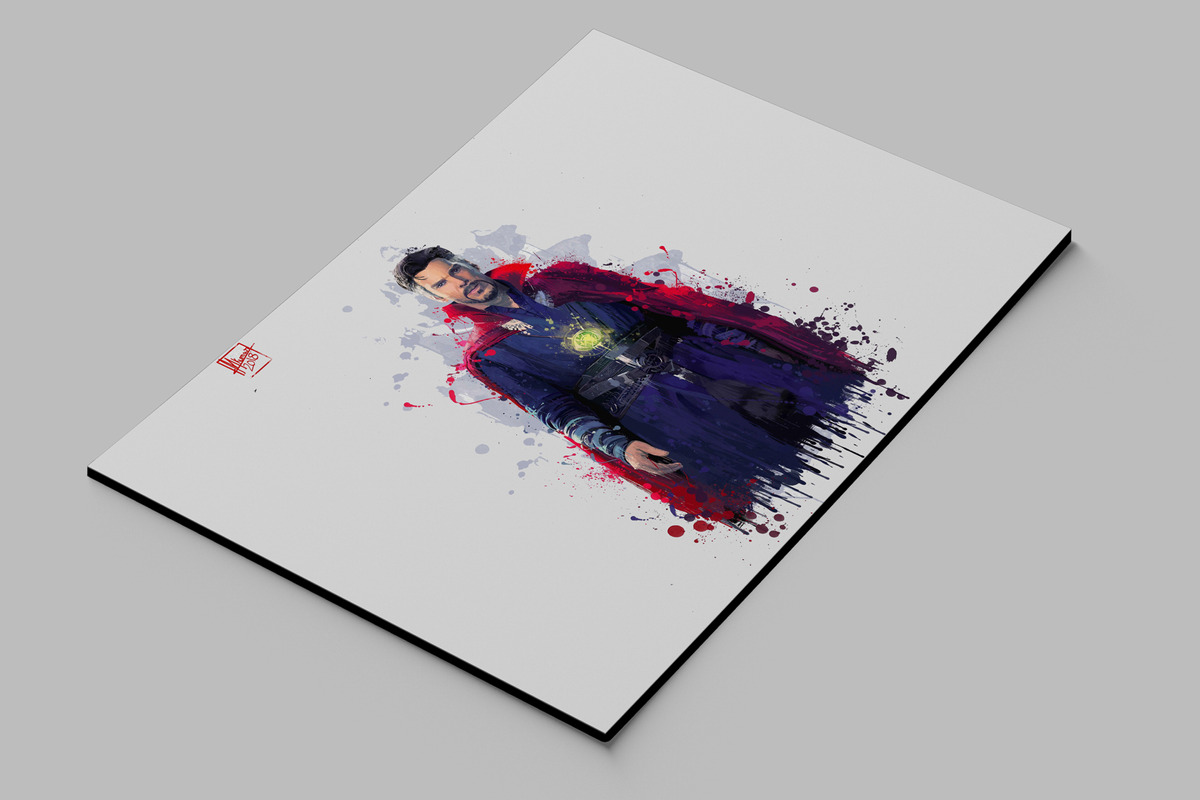 Cuadro Doctor Strange Avengers 90 40x53 Mdf Memoestampados - Imagen 2