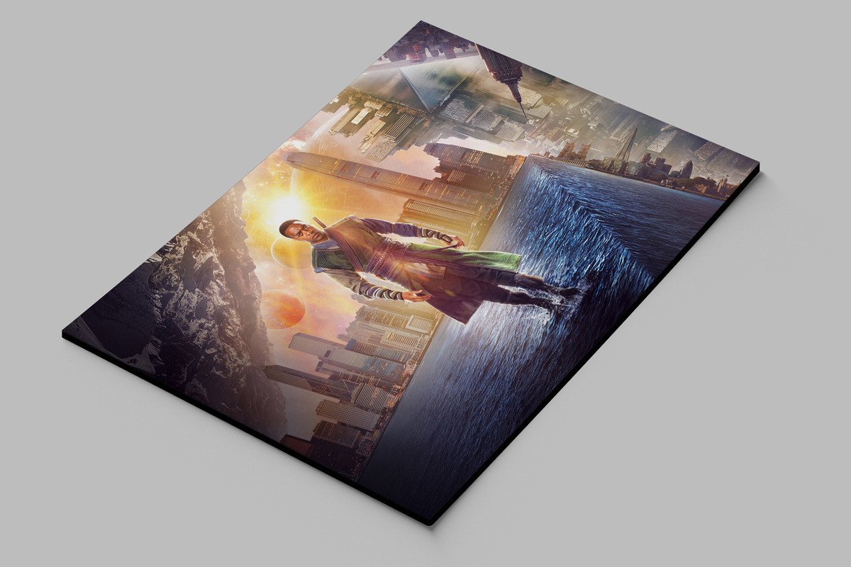 Cuadro Doctor Strange Marvel 75 40x53 Mdf Memoestampados - Imagen 2