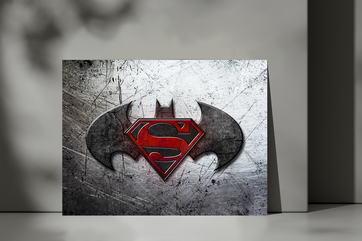 Cuadro Batman V Superman 558 40x53 Mdf Memoestampados - Imagen 3