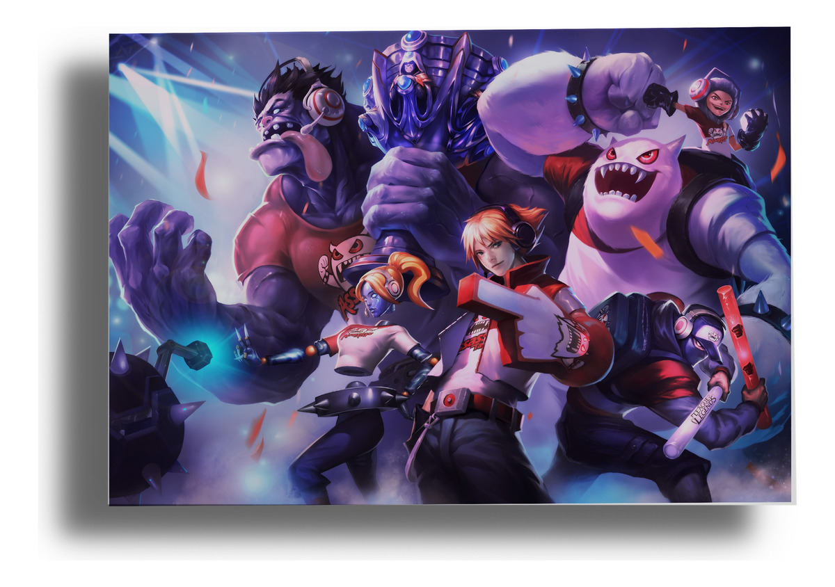 Cuadro League Of Legends 154 70x100 Mdf Memoestampados