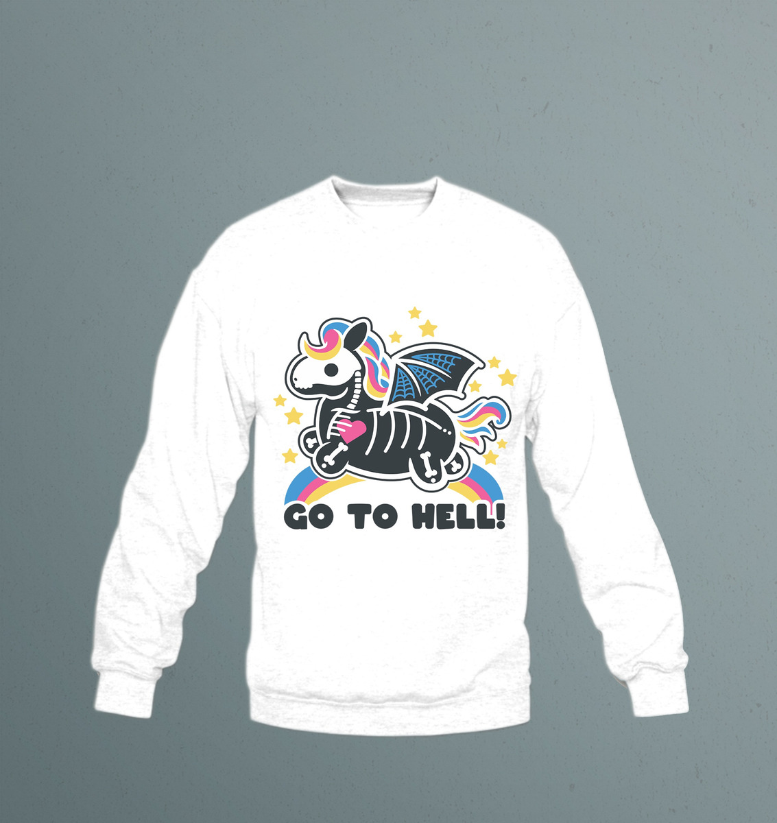 Buzo Go To Hell Kawai Memoestampados - Imagen 8