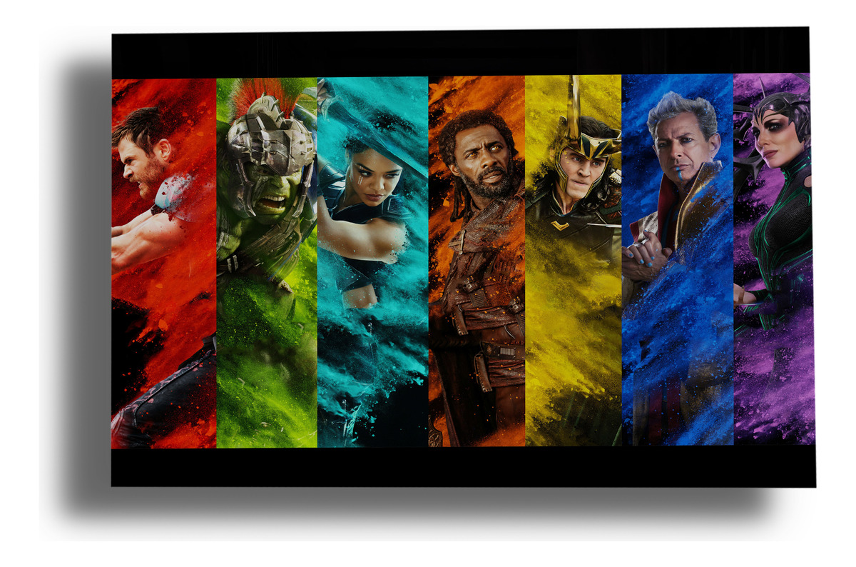 Cuadro Thor Ragnarok 3 412 70x100 Lienzo Memoestampados
