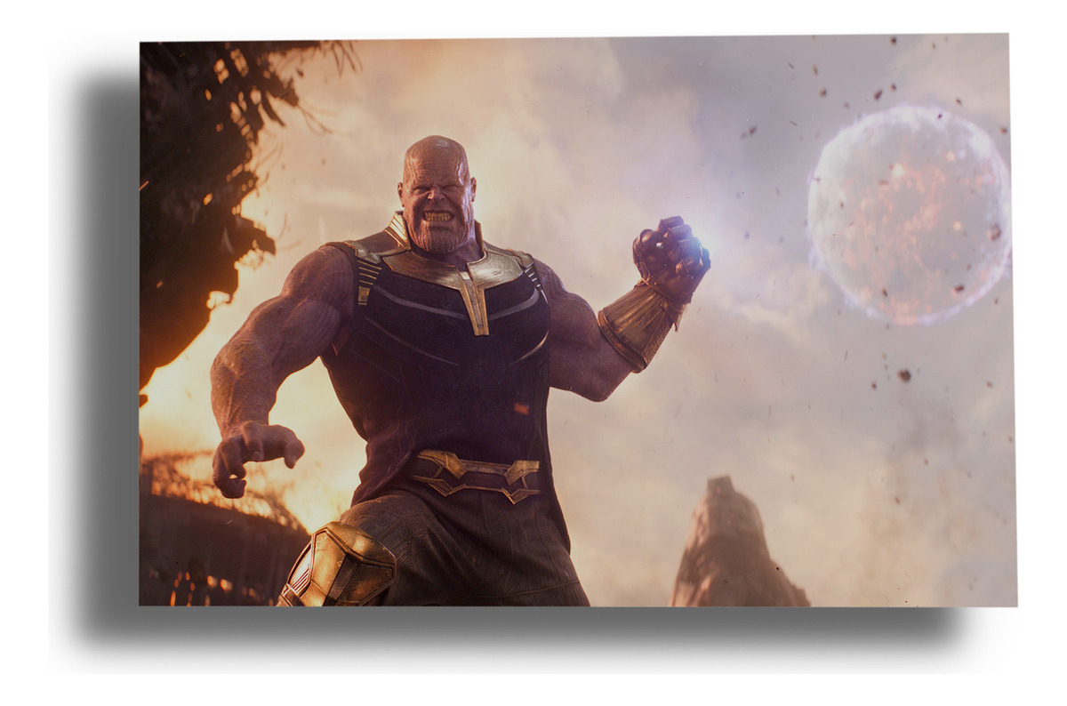 Cuadro Avengers Thanos 336 70x100 Mdf Memoestampados