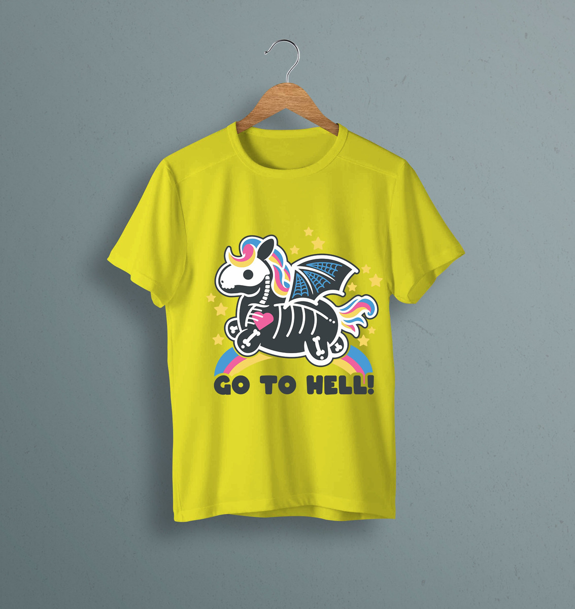 Remera: Go To Hell Kawai Memoestampados - Imagen 17