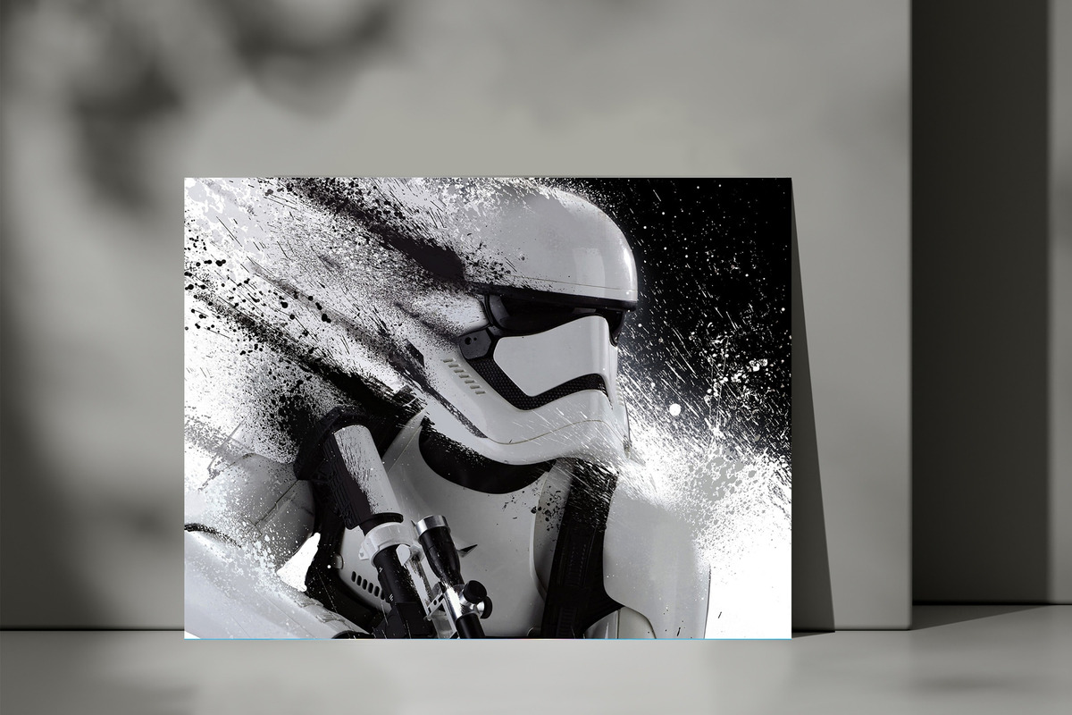 Cuadro 280 Star Wars Stormtrooper 70x100 Mdf Memoestampados - Imagen 3