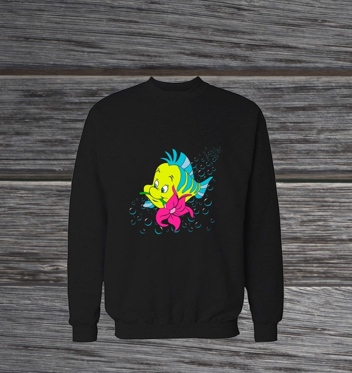 Buzo: Flounder Sirenita Memoestampados - Imagen 2