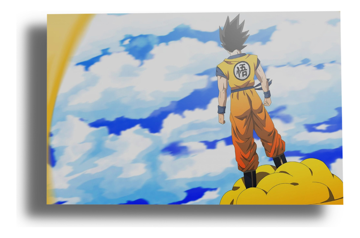 Cuadro Dragon Ball Z Son Goku 132 40x53 Mdf Memoestampados