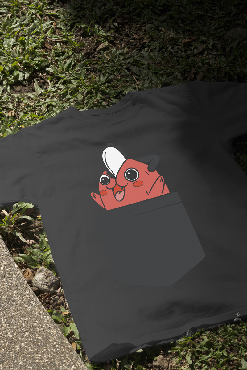 Remera: Pochita De Bolsillo Memoestampados - Imagen 3
