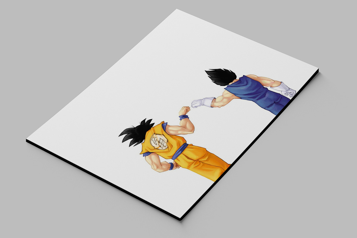 Cuadro 260 Goku Y Vegeta 50x70 Mdf Memoestampados - Imagen 2