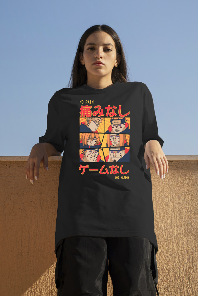 Remera: Naruto No Pain No Game Memoestampados - Imagen 2
