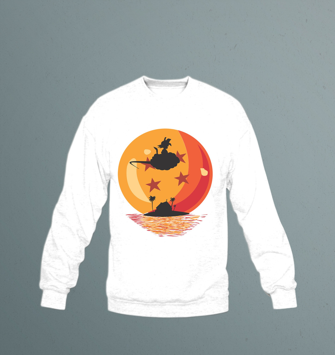 Buzo Goku Silueta Nube Esfera Memoestampados - Imagen 6
