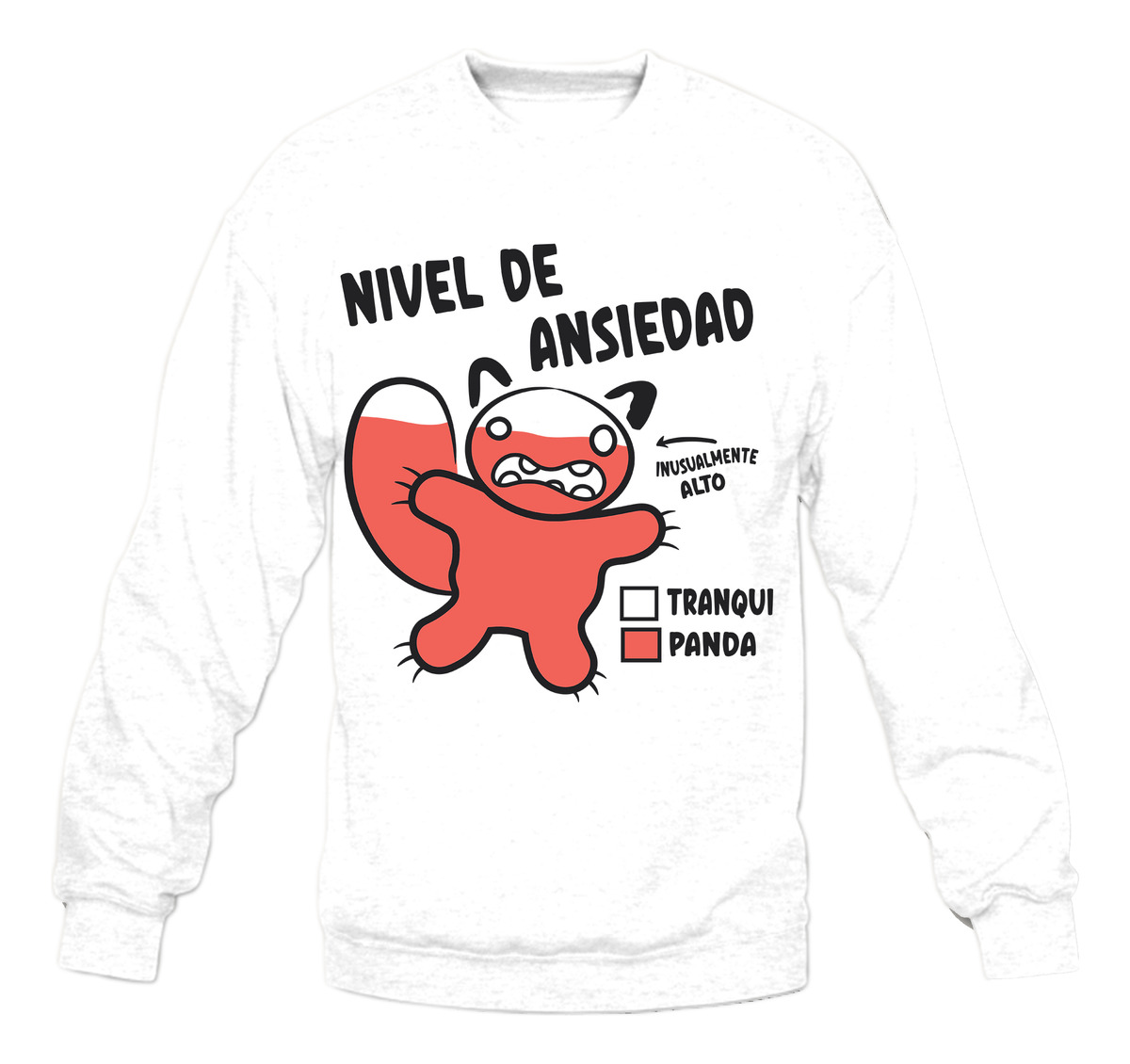 Buzo Nivel De Ansiedad Panda Memoestampados - Imagen 12