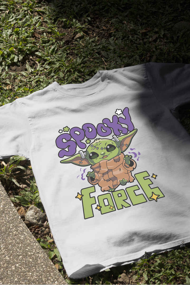 Remera: Spooky Force (baby Yoda) Memoestampados - Imagen 18