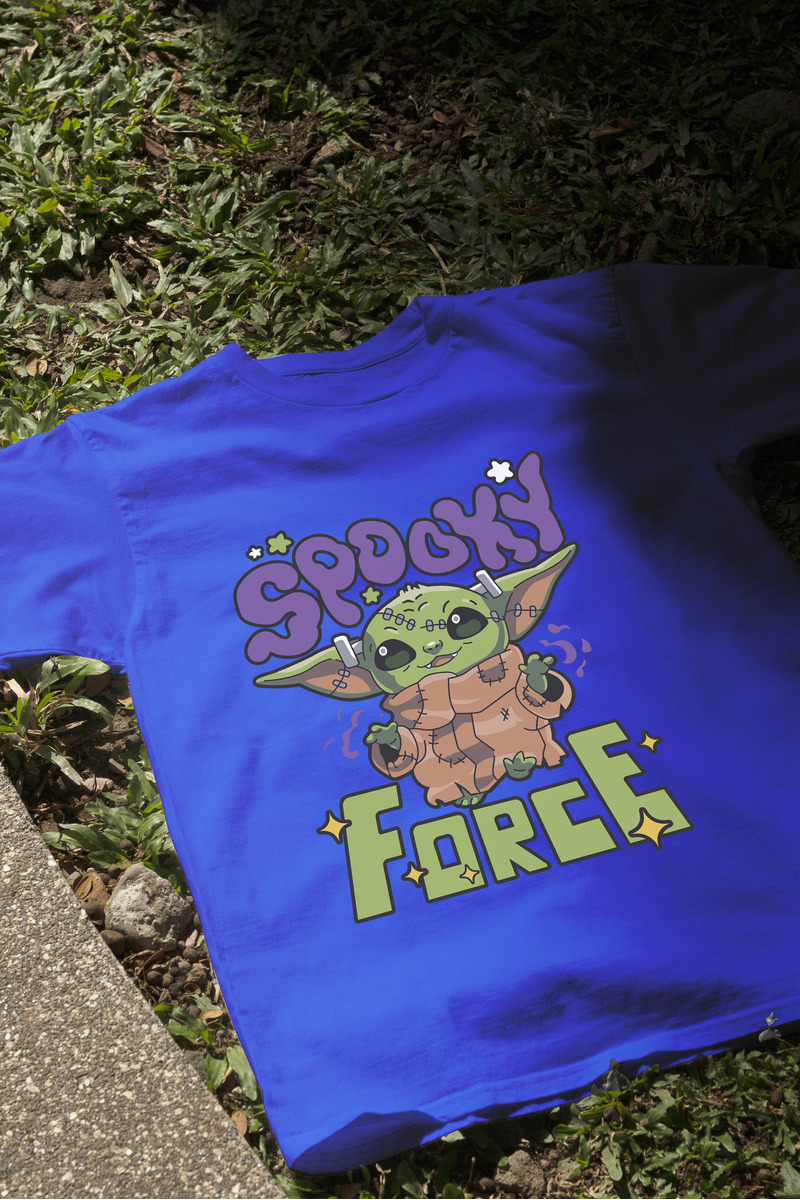 Remera: Spooky Force (baby Yoda) Memoestampados - Imagen 6